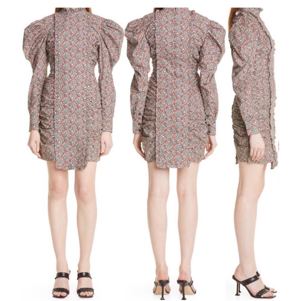 GANNI floral mini dress
